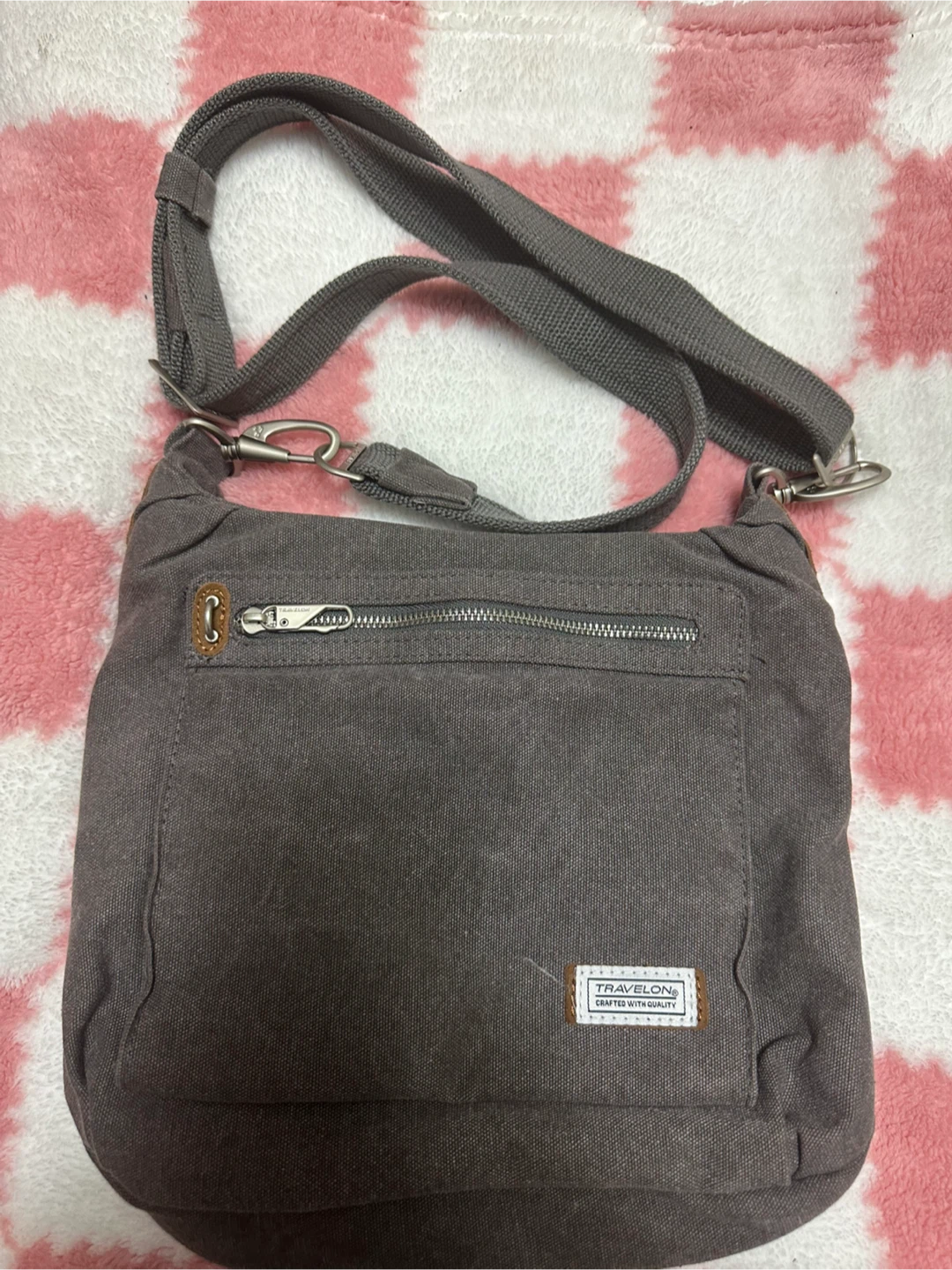 Travelon Anti-Theft Crossbody Bag - Grey