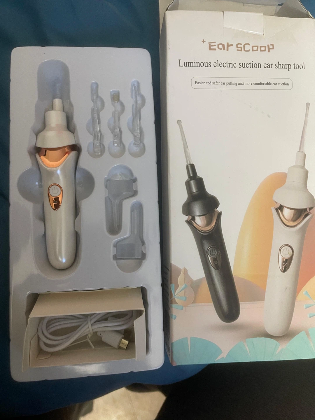 Ear Scoop Luminous Electric Suction Ear Tool