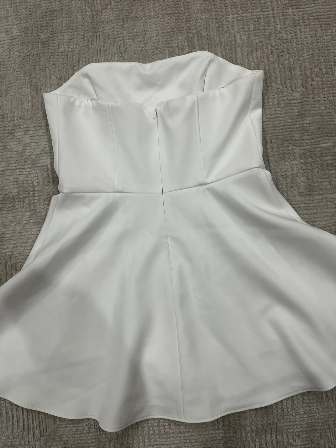 New Zara White Strapless Mini Dress - photo 3