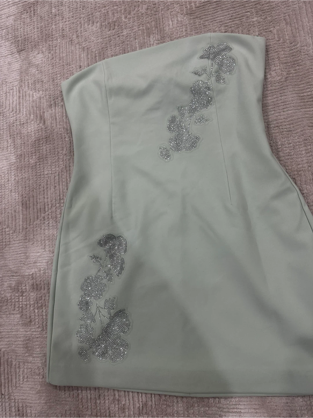 New Zara Embellished Strapless Dress - photo 2
