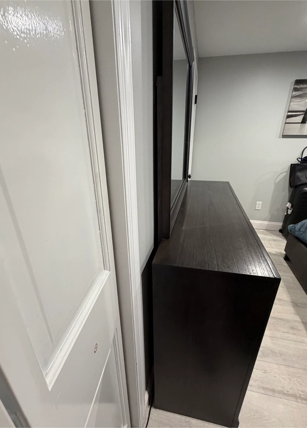 Wood Dresser with Mirror - 59" x 38" - photo 3