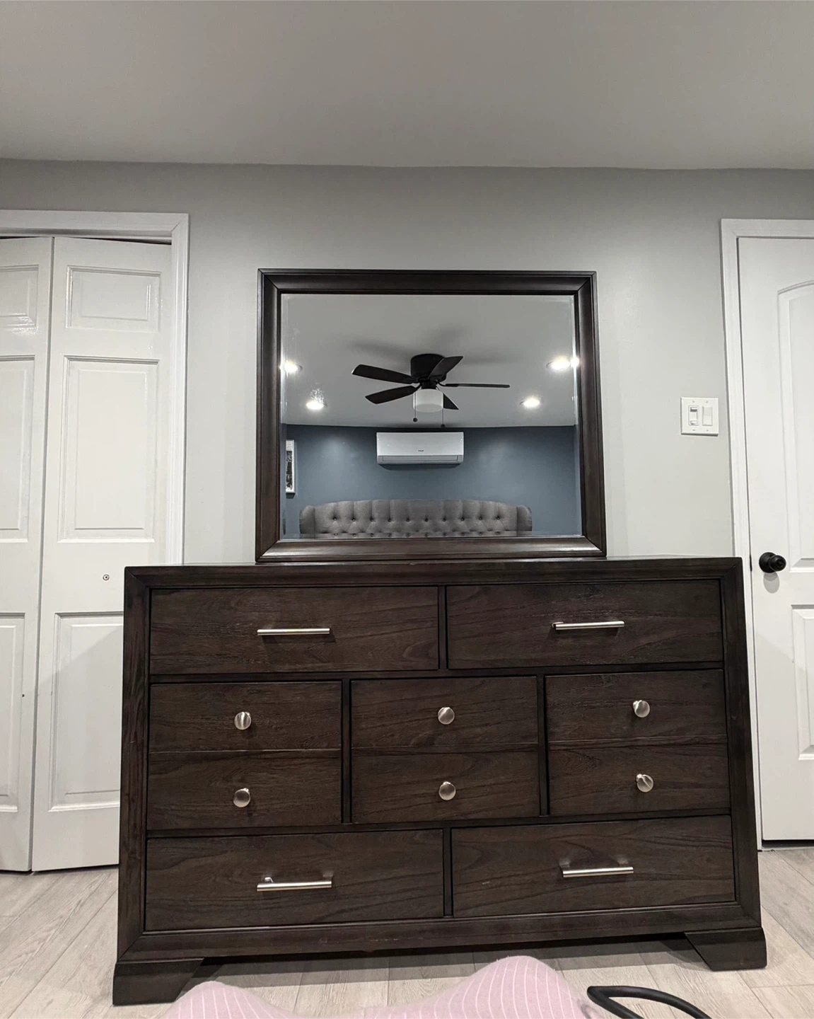 Wood Dresser with Mirror - 59" x 38" - photo 2