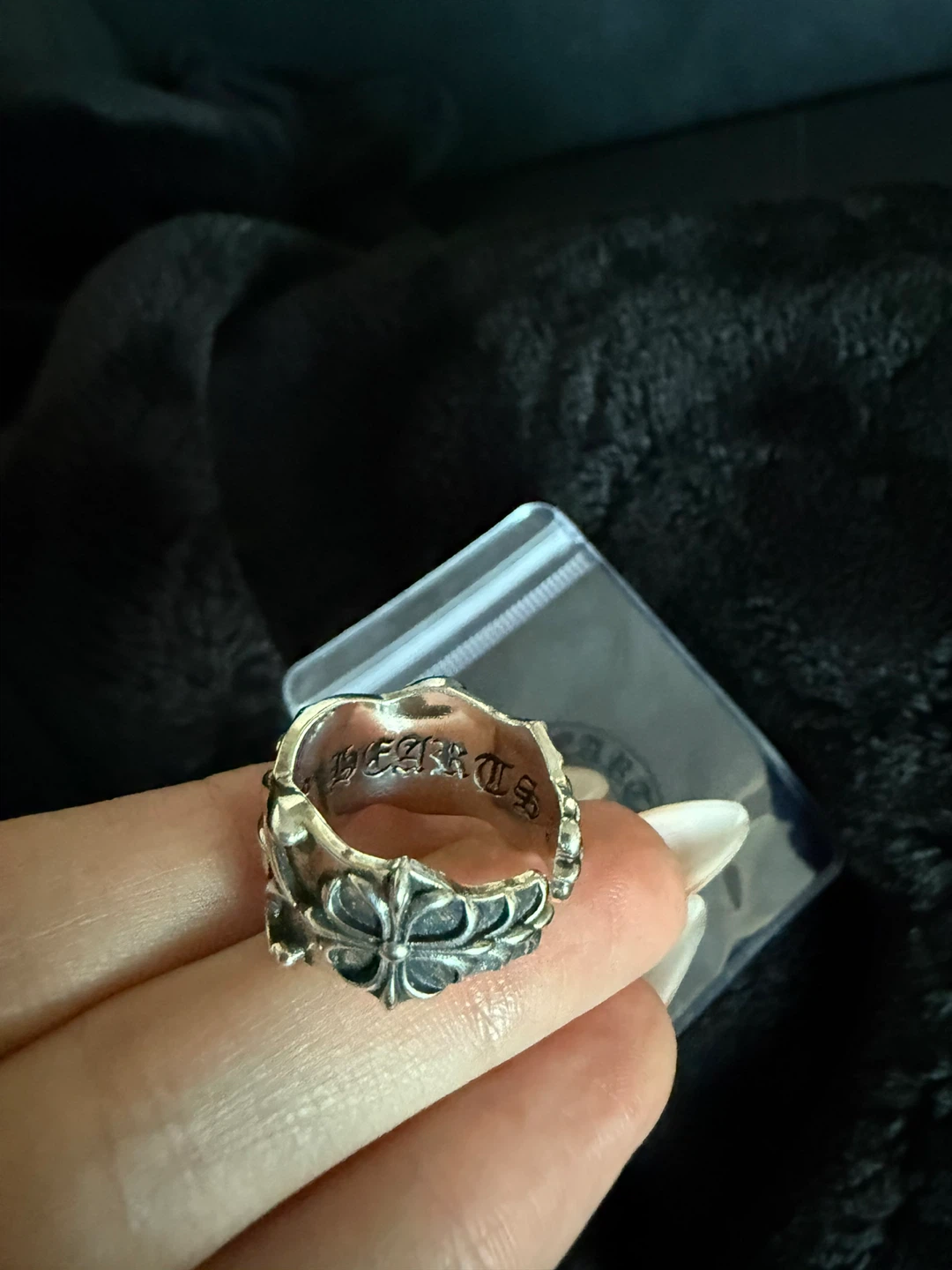 Chrome Hearts Floral Cross Ring - Size 925 - photo 3