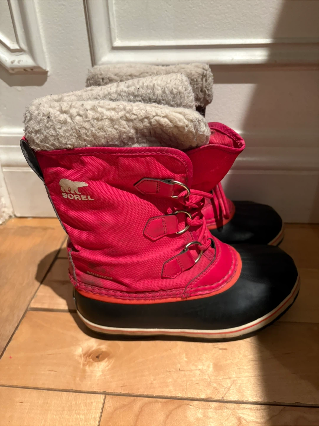 Sorel Pink Winter Boots - Size 3 (Kids)
