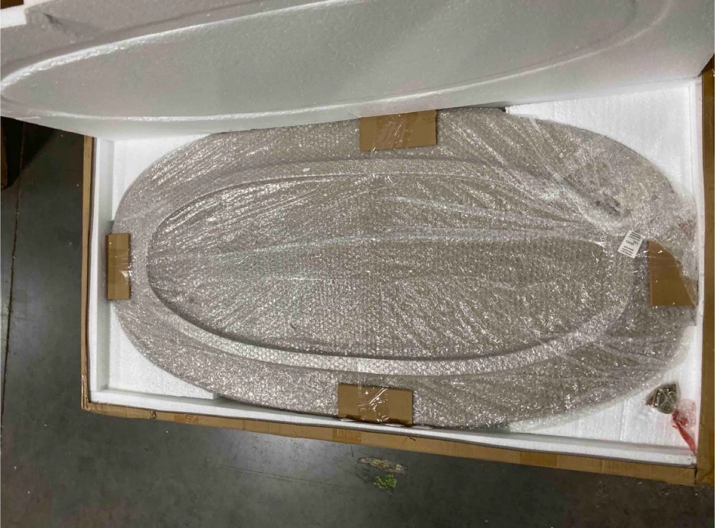 New Oval Coffee Table with Storage 47.2"x23.6" - photo 4