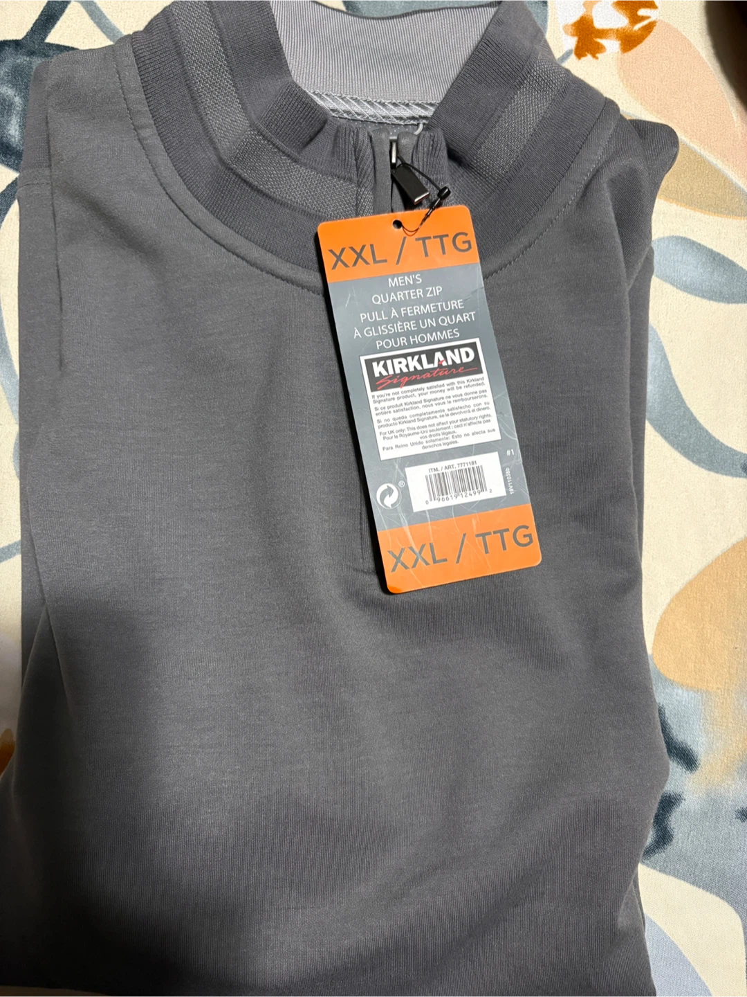 Kirkland Signature Men's Quarter Zip XXL - New - photo 3