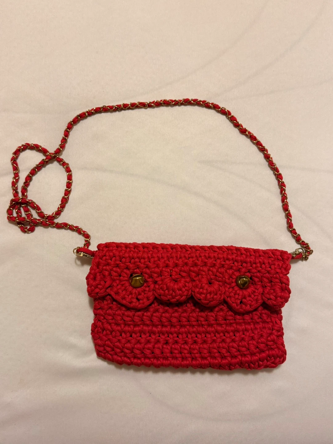Red Crocheted Handbag