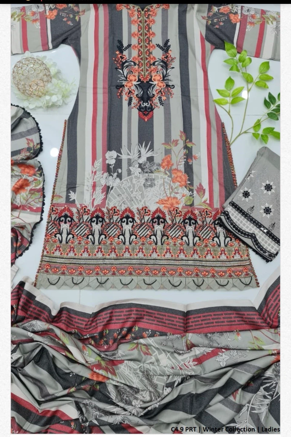 Ladies' Printed Shalwar Kameez - XL