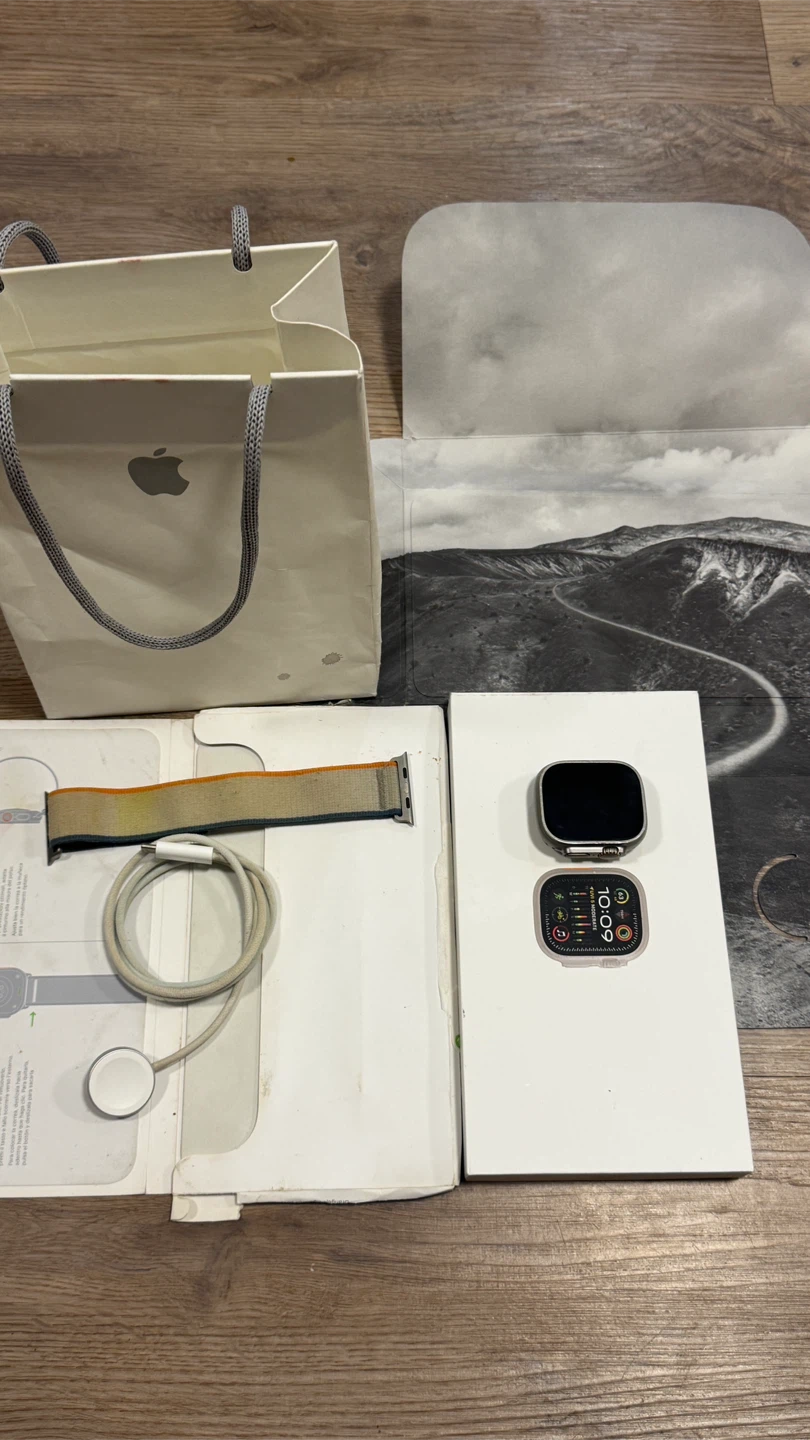 Apple Watch Ultra 2 49mm Titanium Orange/Beige PRE-OWNED - photo 4