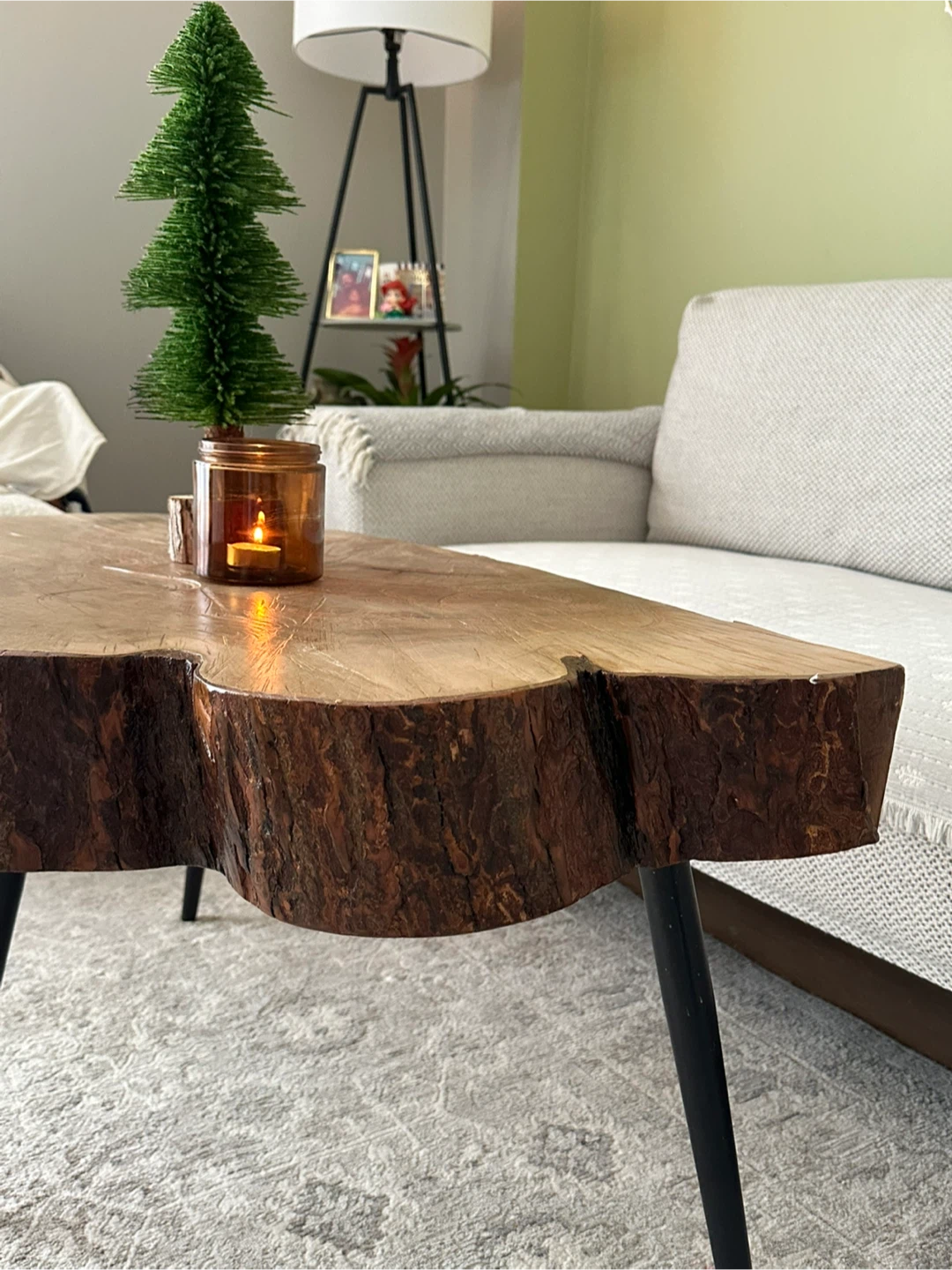 Live Edge Wood Coffee Table - photo 3