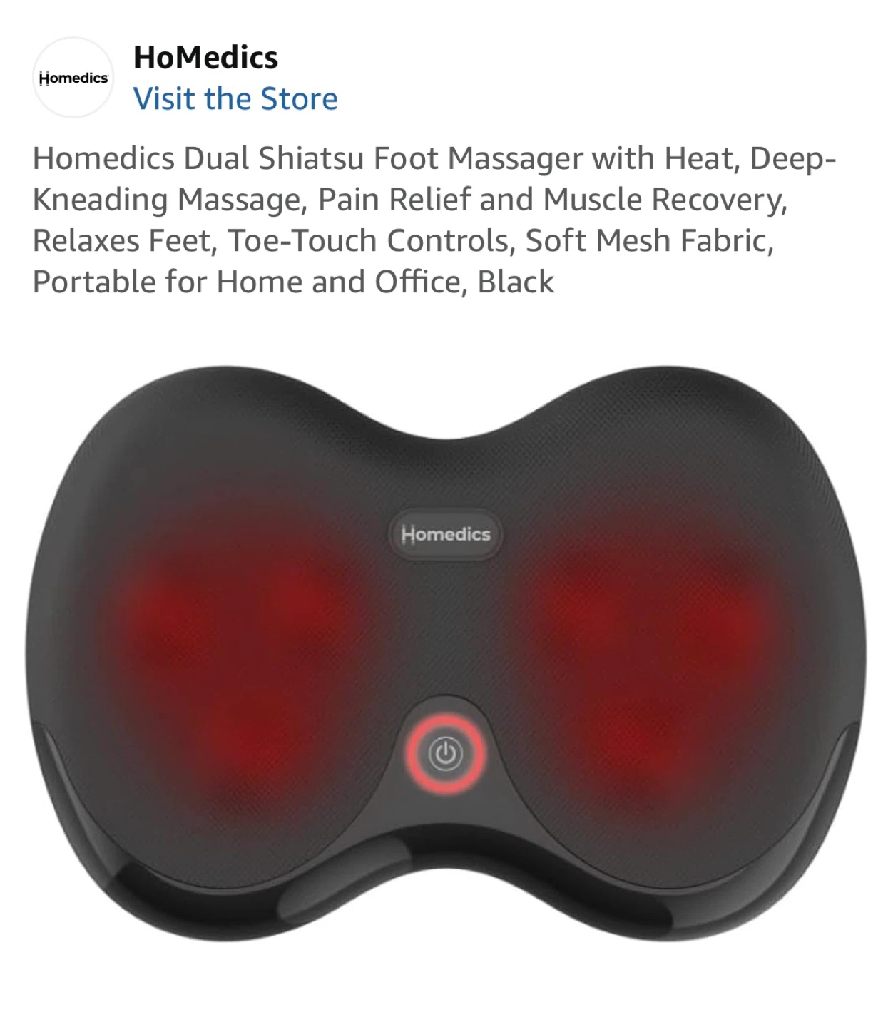 HoMedics Dual Shiatsu Foot Massager