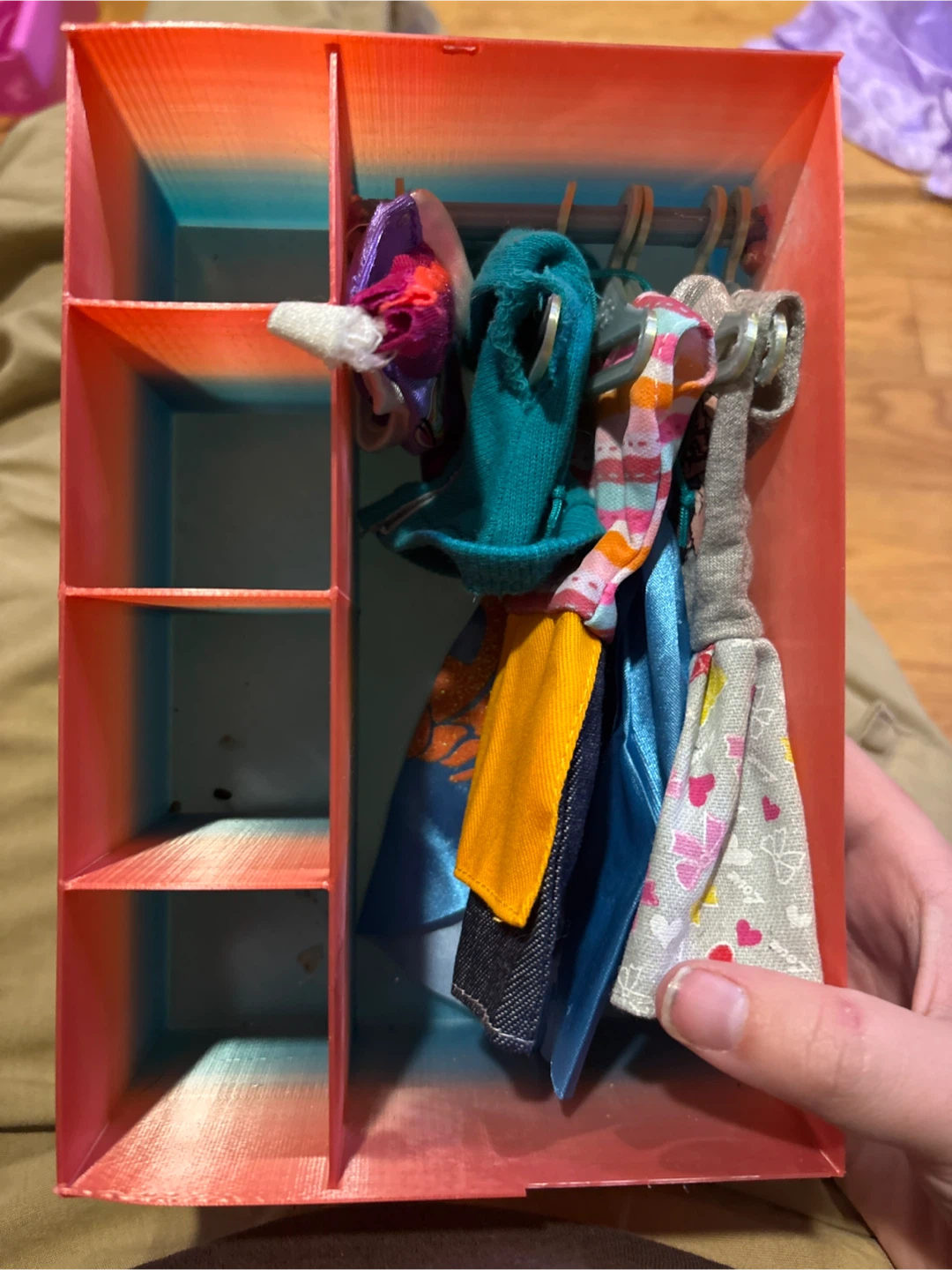 Doll Clothes Closet w/ Accessories