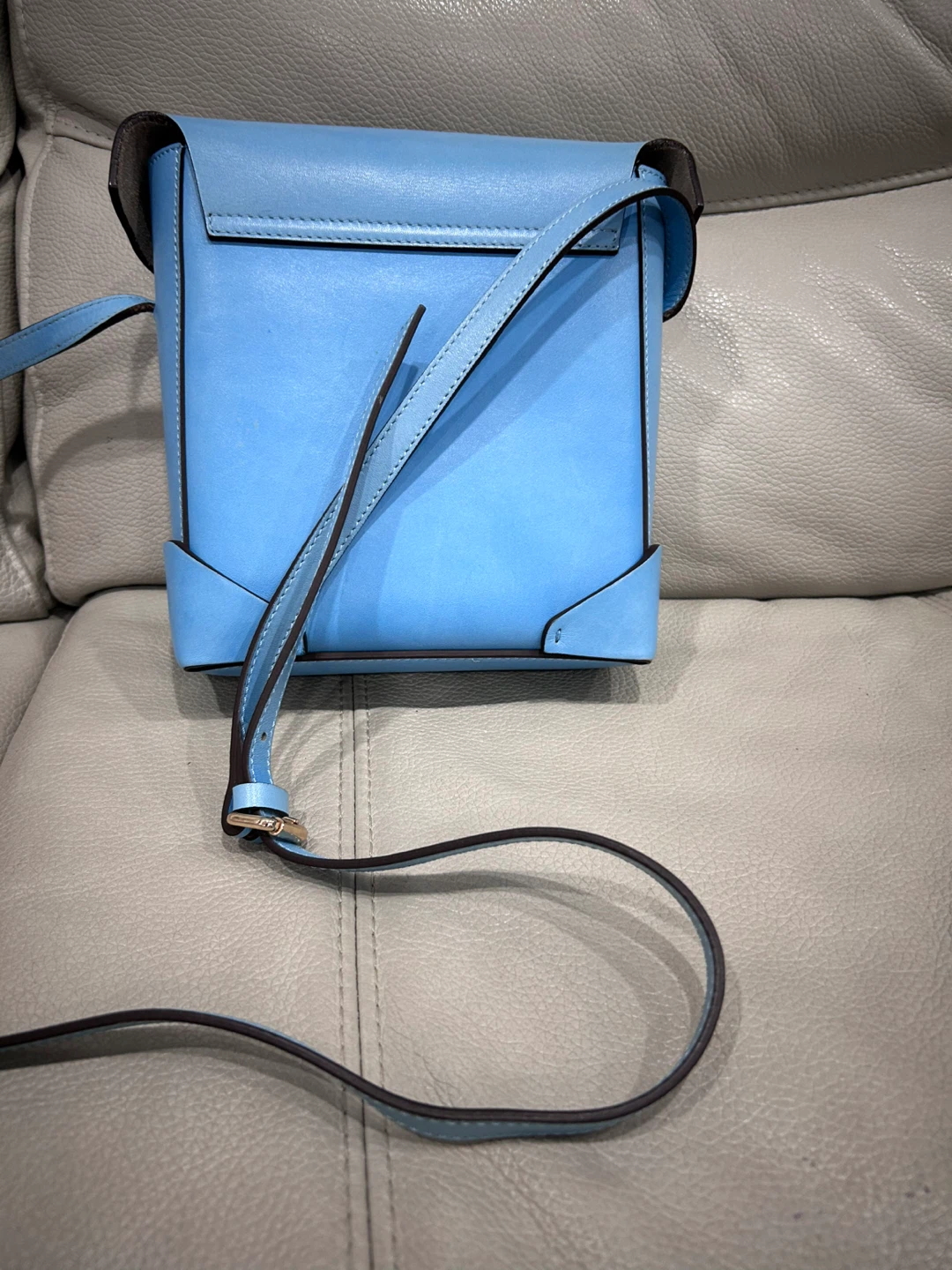 MANU Atelier Cylinder Bag - Light Blue - photo 4
