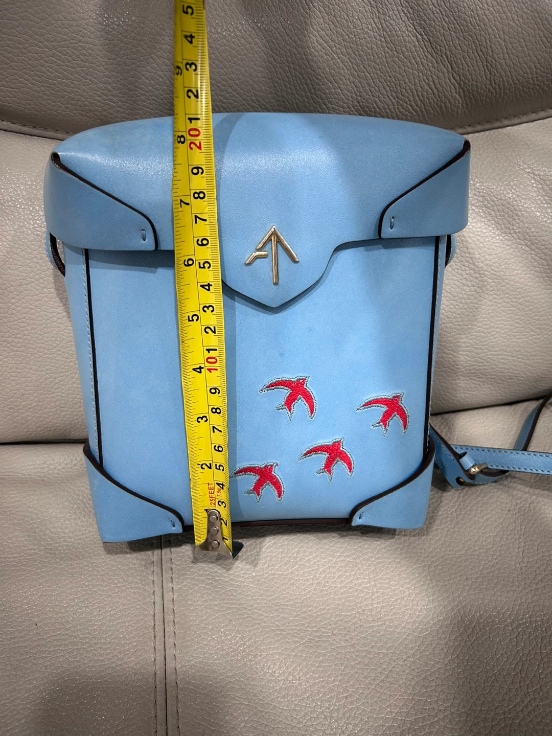 MANU Atelier Cylinder Bag - Light Blue - photo 2