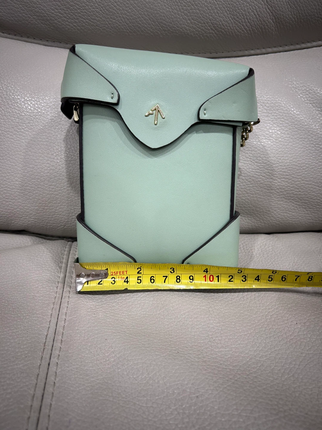 Manu Atelier Cylinder Bag Mint Green