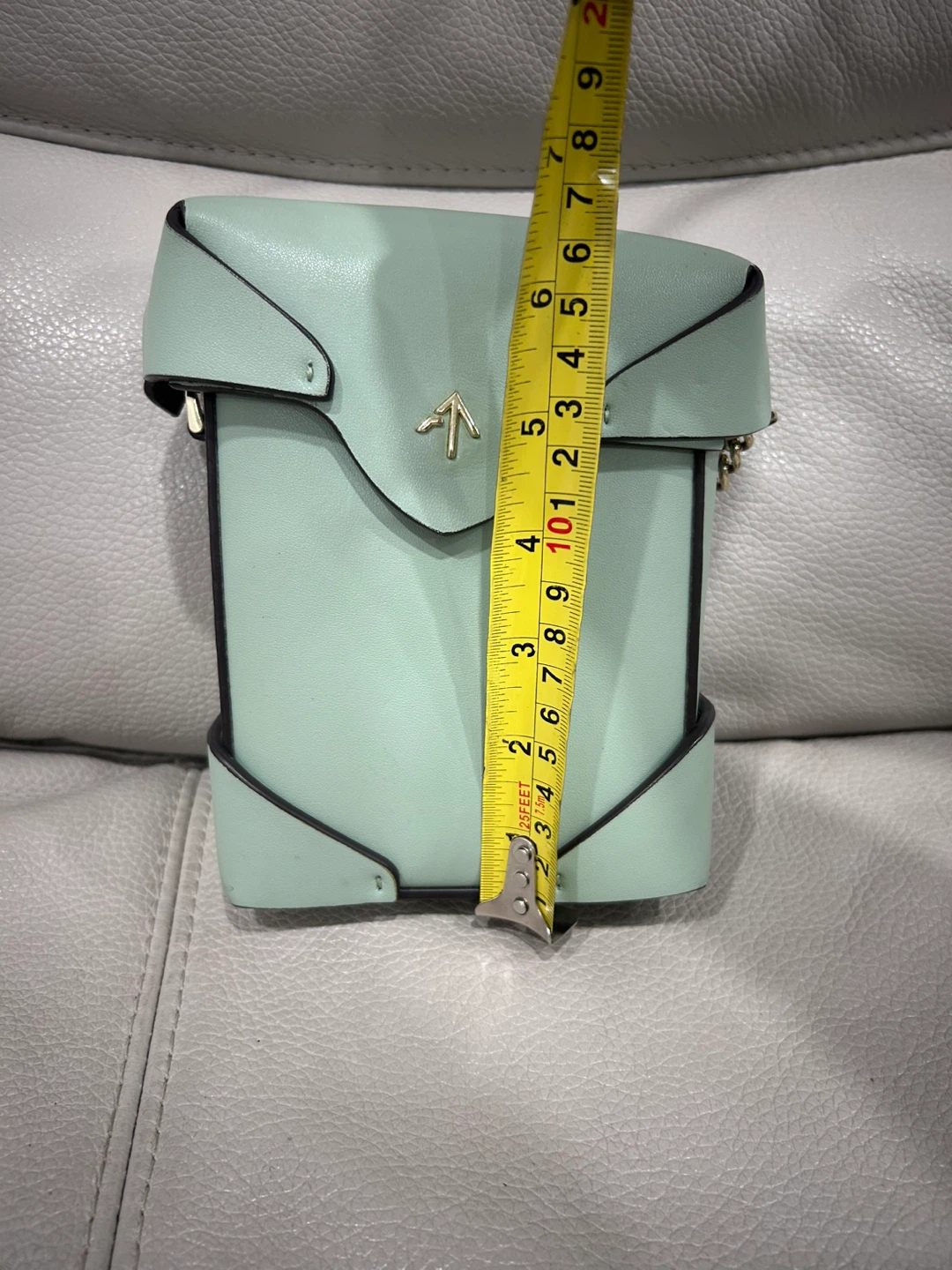 Manu Atelier Cylinder Bag Mint Green - photo 2