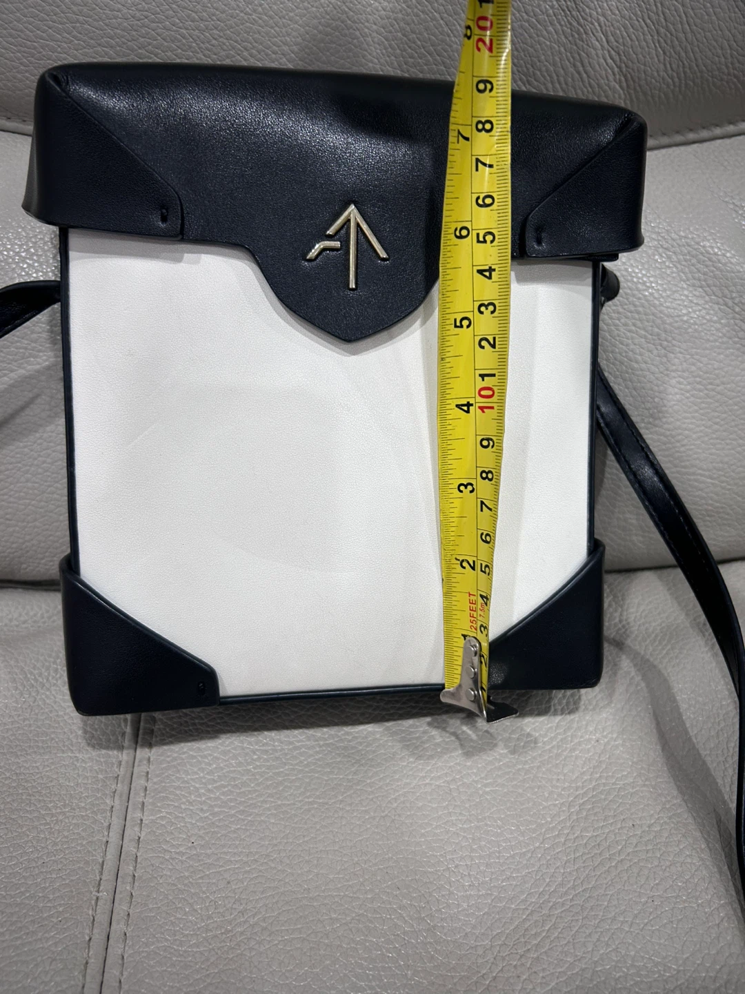 Manu Atelier Cylinder Shoulder Bag - Black & White - photo 2