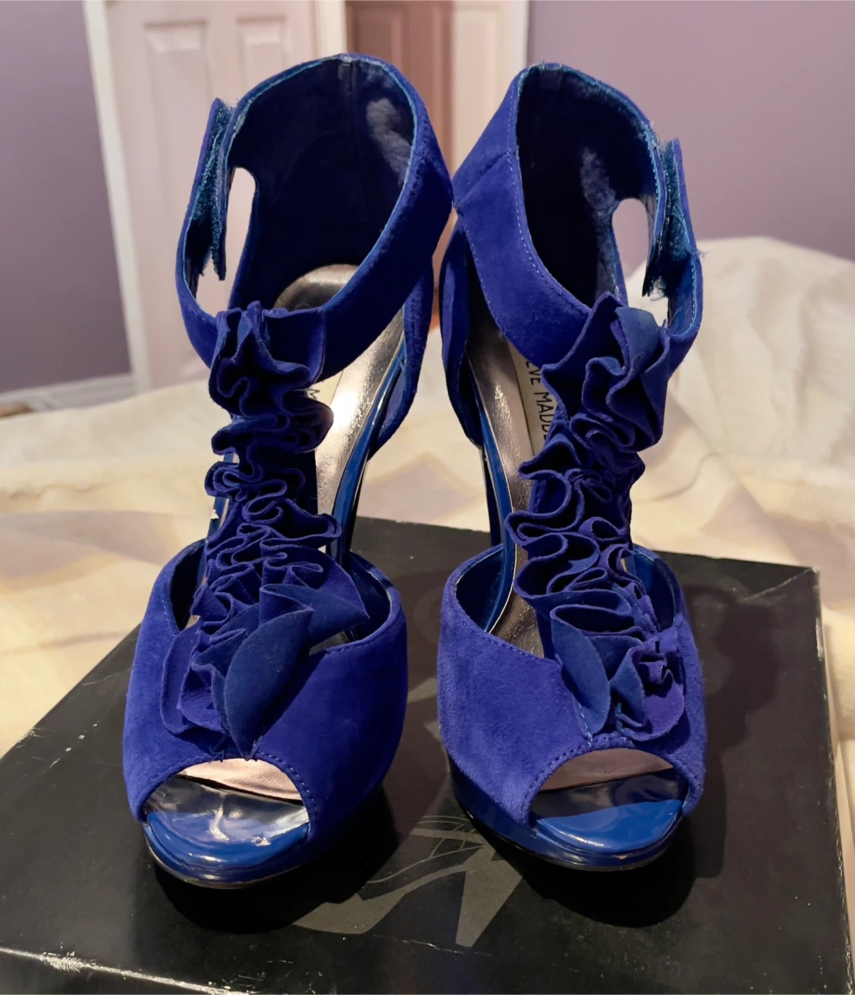 Steve Madden Blue Suede - 8.5 - photo 4