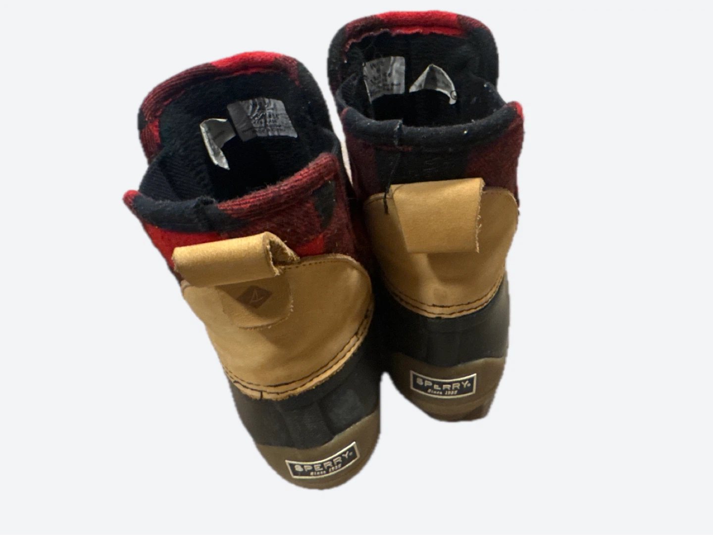 Sperry Red Buffalo Check Duck Boots - photo 2