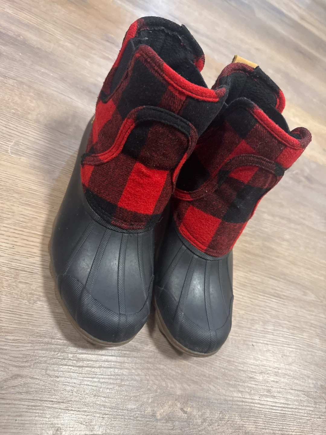 Sperry Red Buffalo Check Duck Boots - photo 4