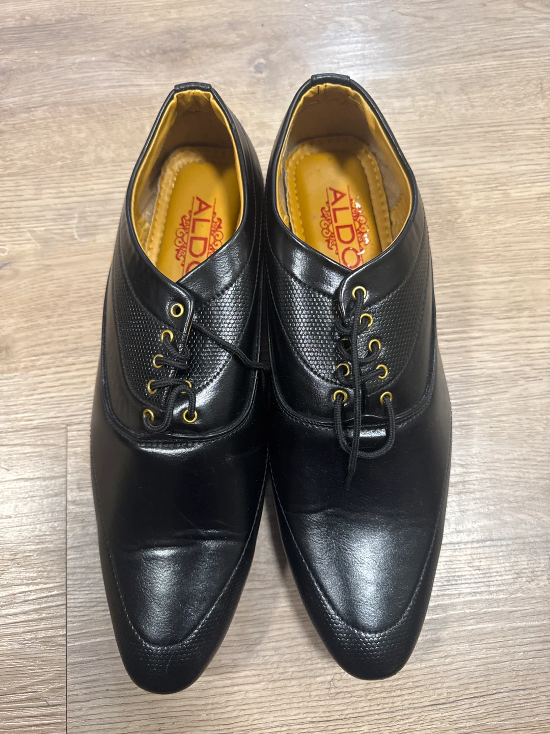 New ALDO Men Black Oxford Lace-up Dress Shoes US 9 - photo 2