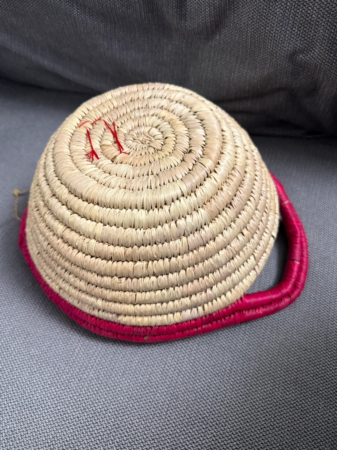 Ten By Three Handmade Basket with Handles Red accents - photo 4