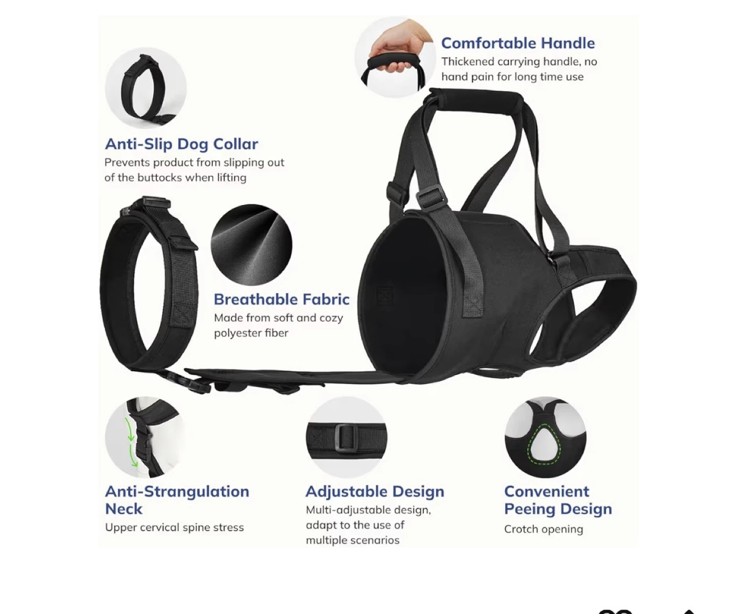 Brand New Supet Dog Sling for Large Dogs Hind Leg Support - photo 2