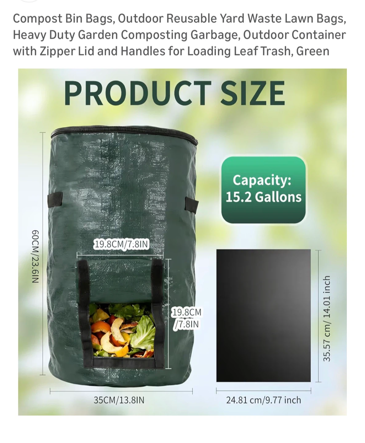 Brand New Compost Bin Bag - photo 3