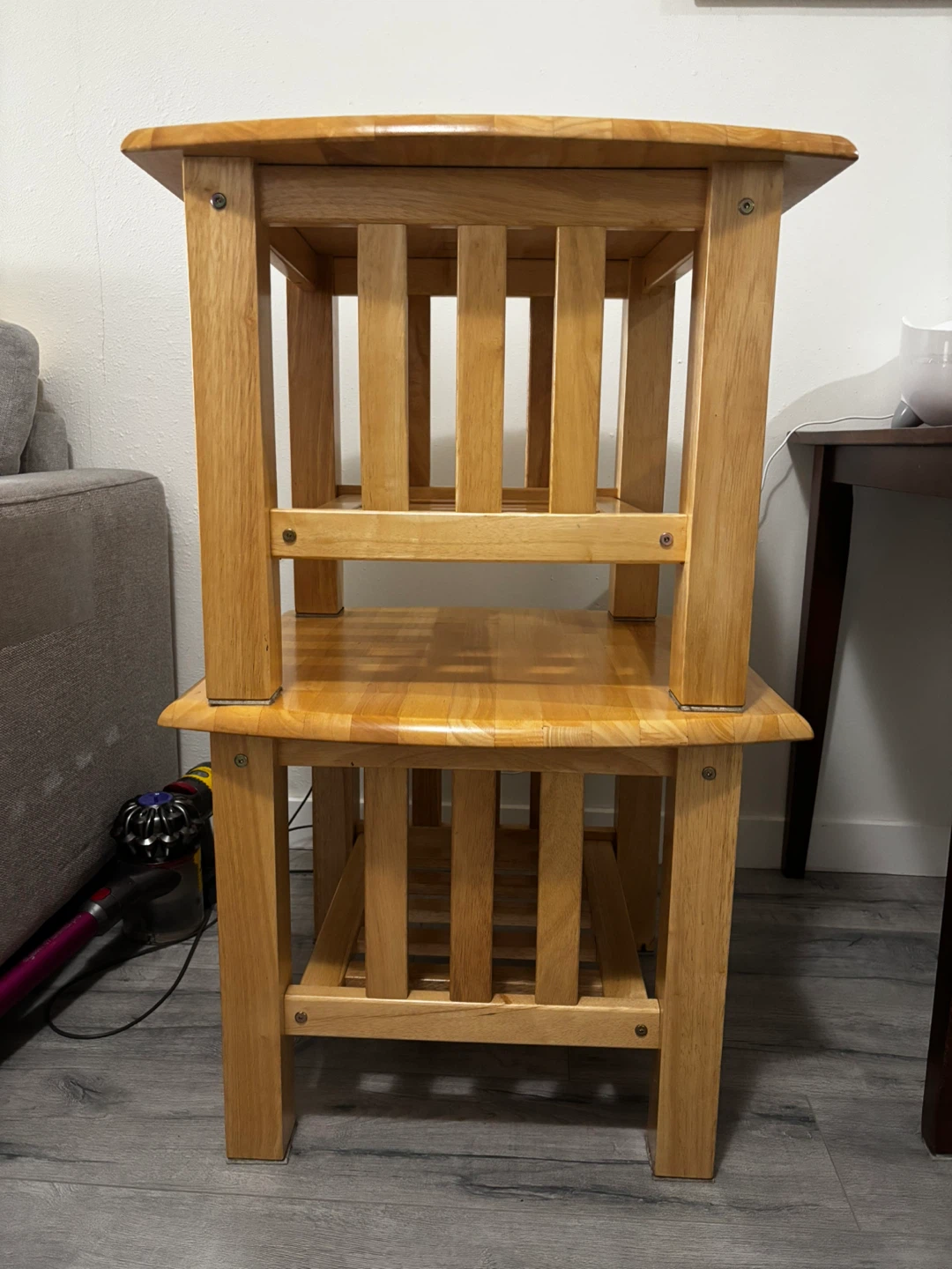 2 Wooden Side Tables - 23"x19"