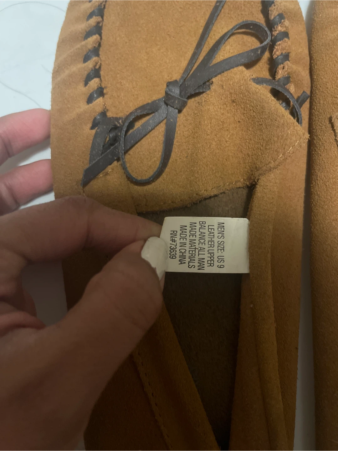 O'Hanlon Mills Moccasin Slippers - Men's Size 9 - photo 2