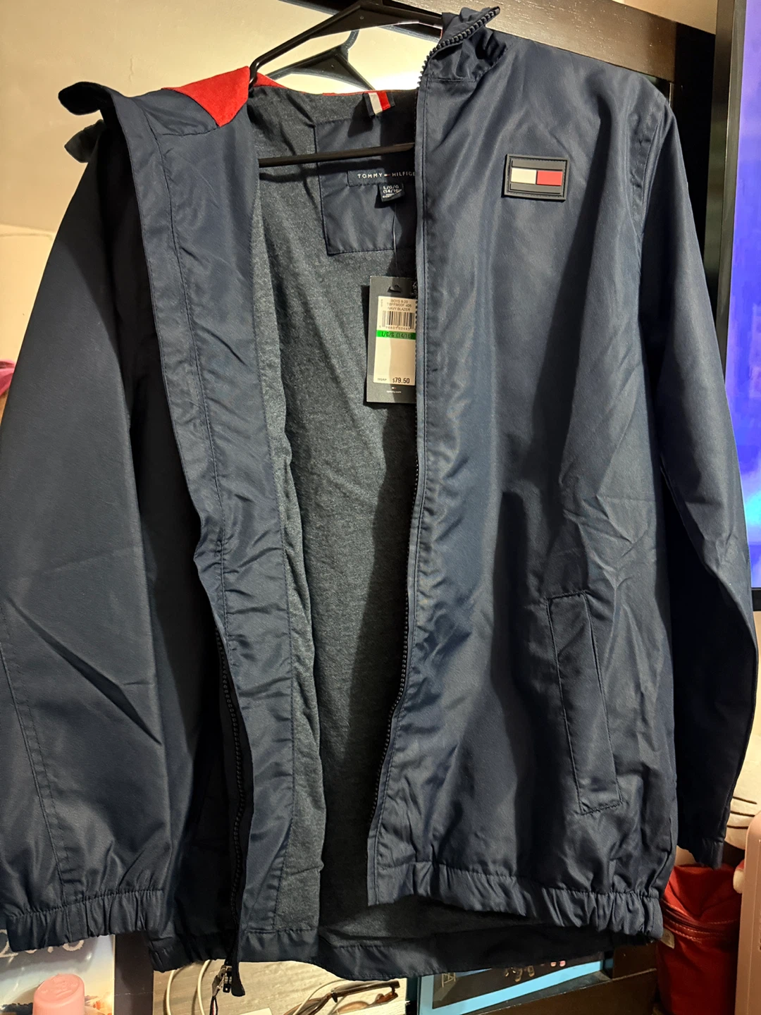 Tommy Hilfiger Boys Navy Blazer Jacket Size L (14/16)