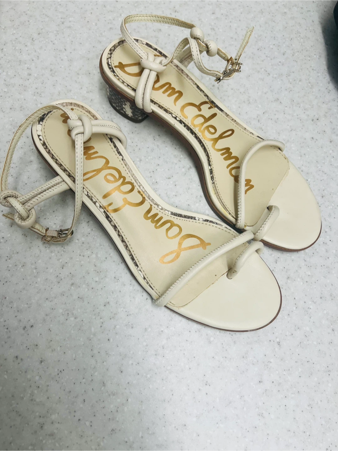 Sam Edelman Beige Sandals - Size 7