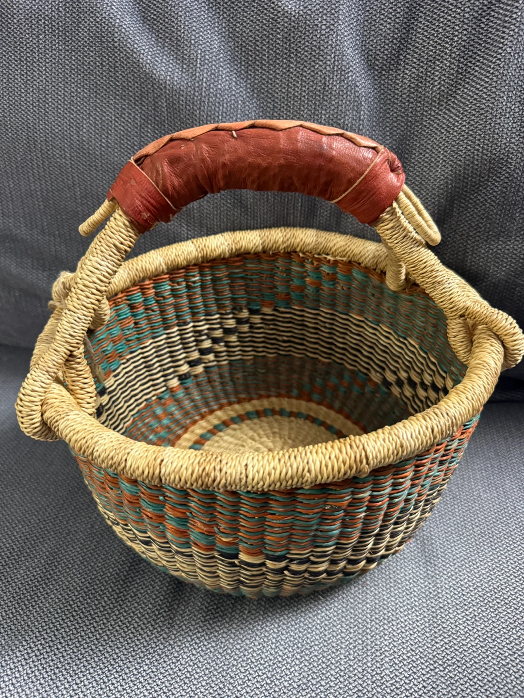 Handcrafted Market African Basket Ghana Medium 10”