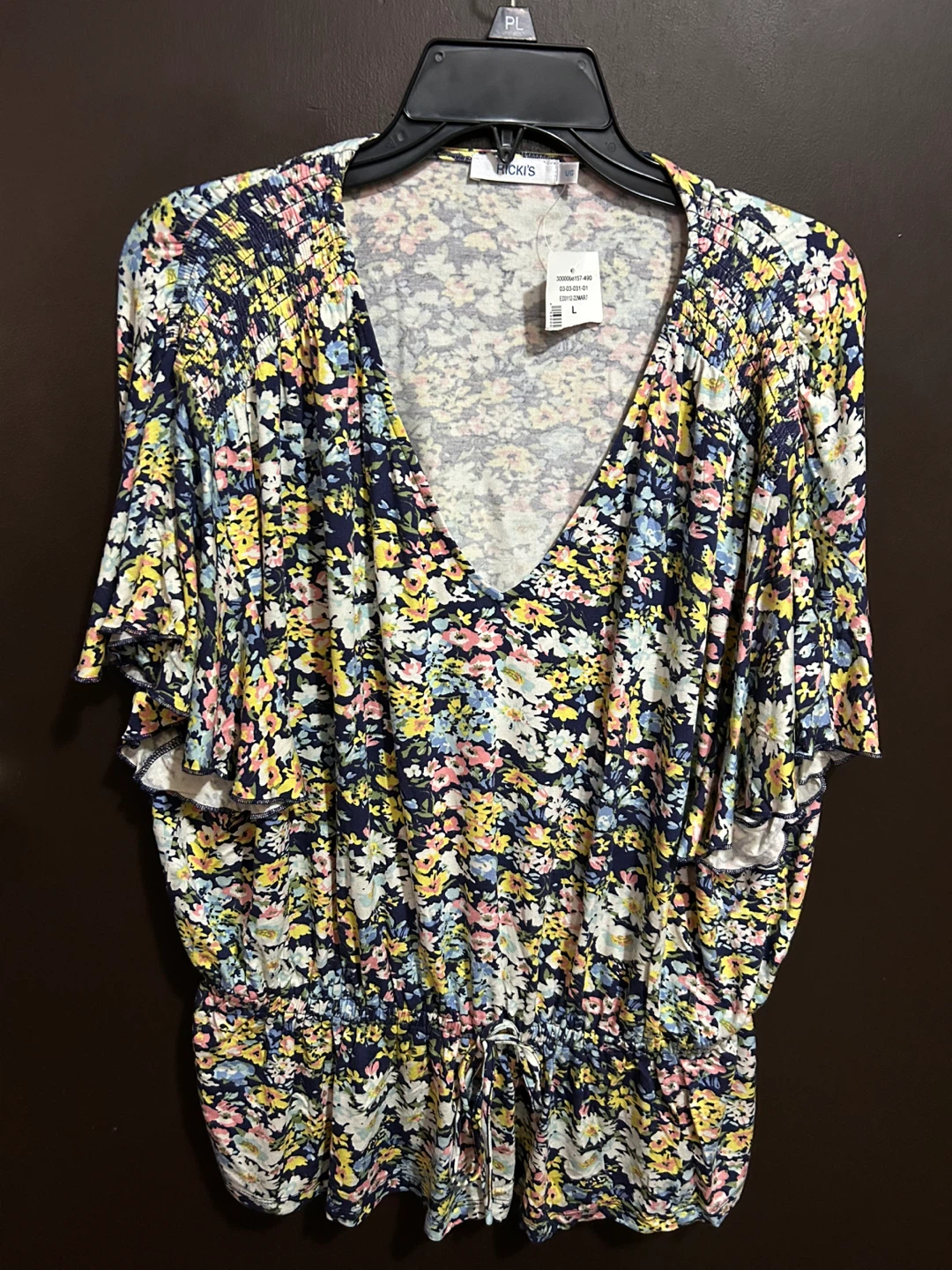 Rickis Floral Print Top - Size L