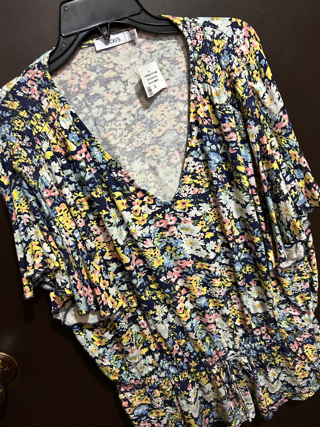 Rickis Floral Print Top - Size L - photo 2