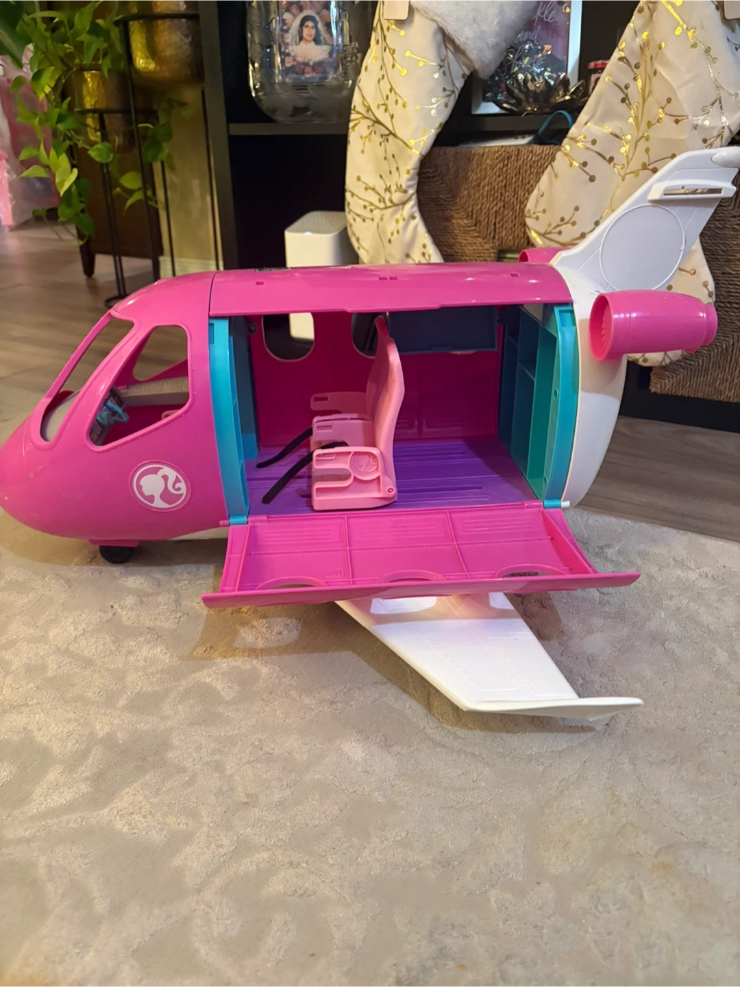 Barbie Dreamplane Pink & White Airplane - photo 2