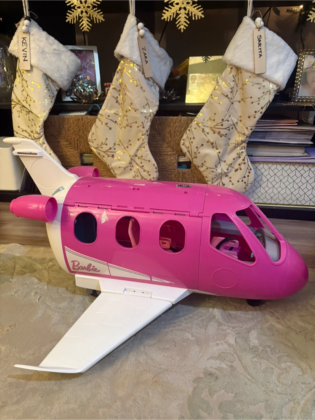 Barbie Dreamplane Pink & White Airplane