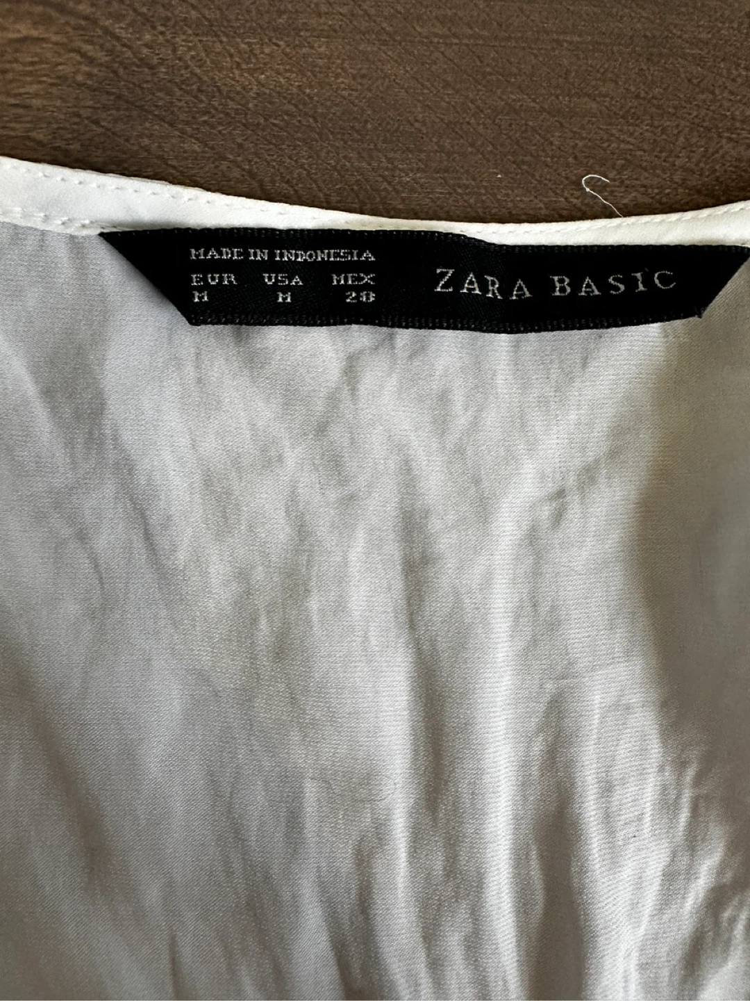 Zara Basic White Sleeveless Blouse - Size M - photo 2