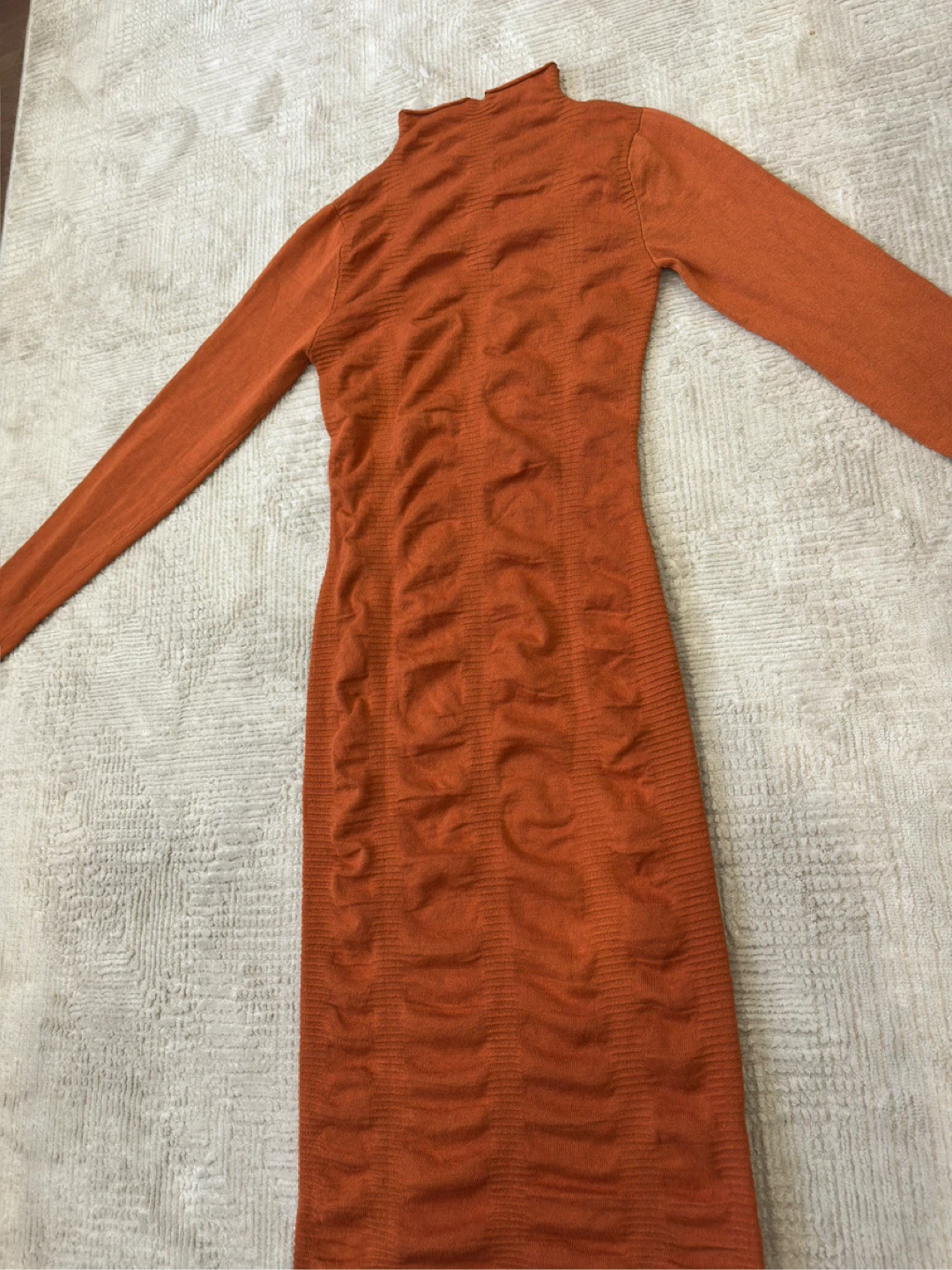 Orange Knit Dress - photo 2