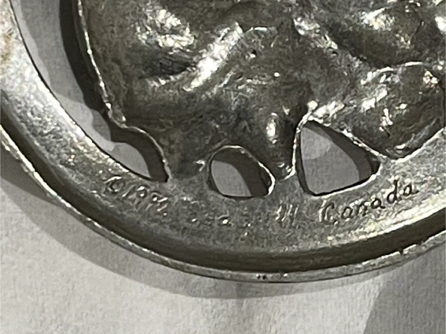 1992 Seagull Pewter Santa & Reindeer Ornament - photo 2