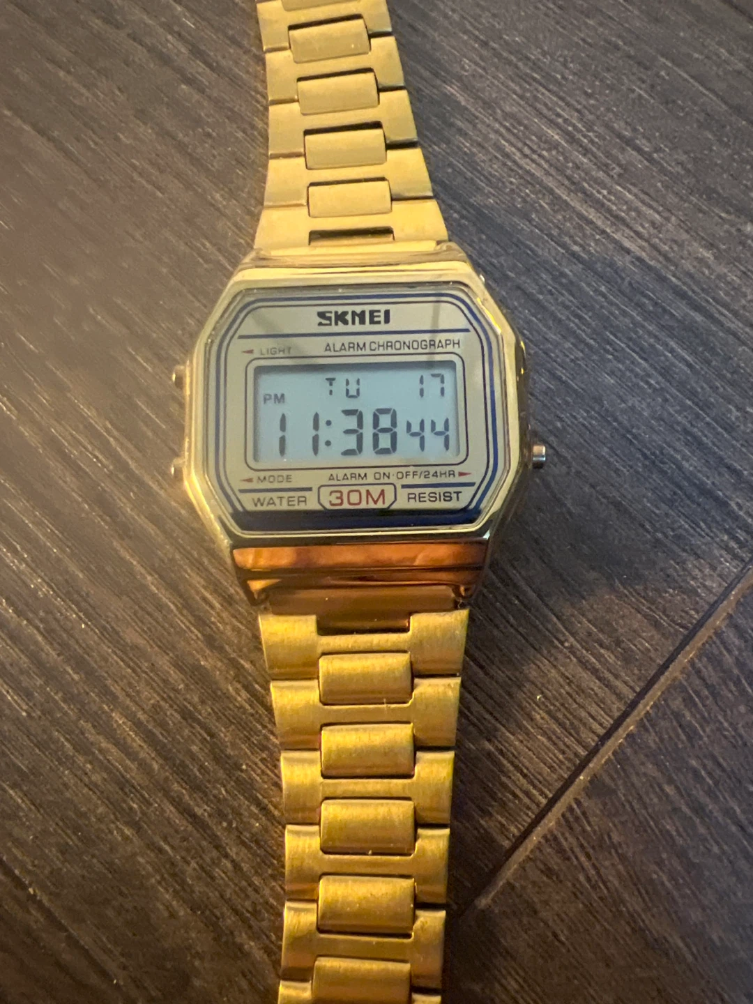 SKMEI Digital Gold Watch