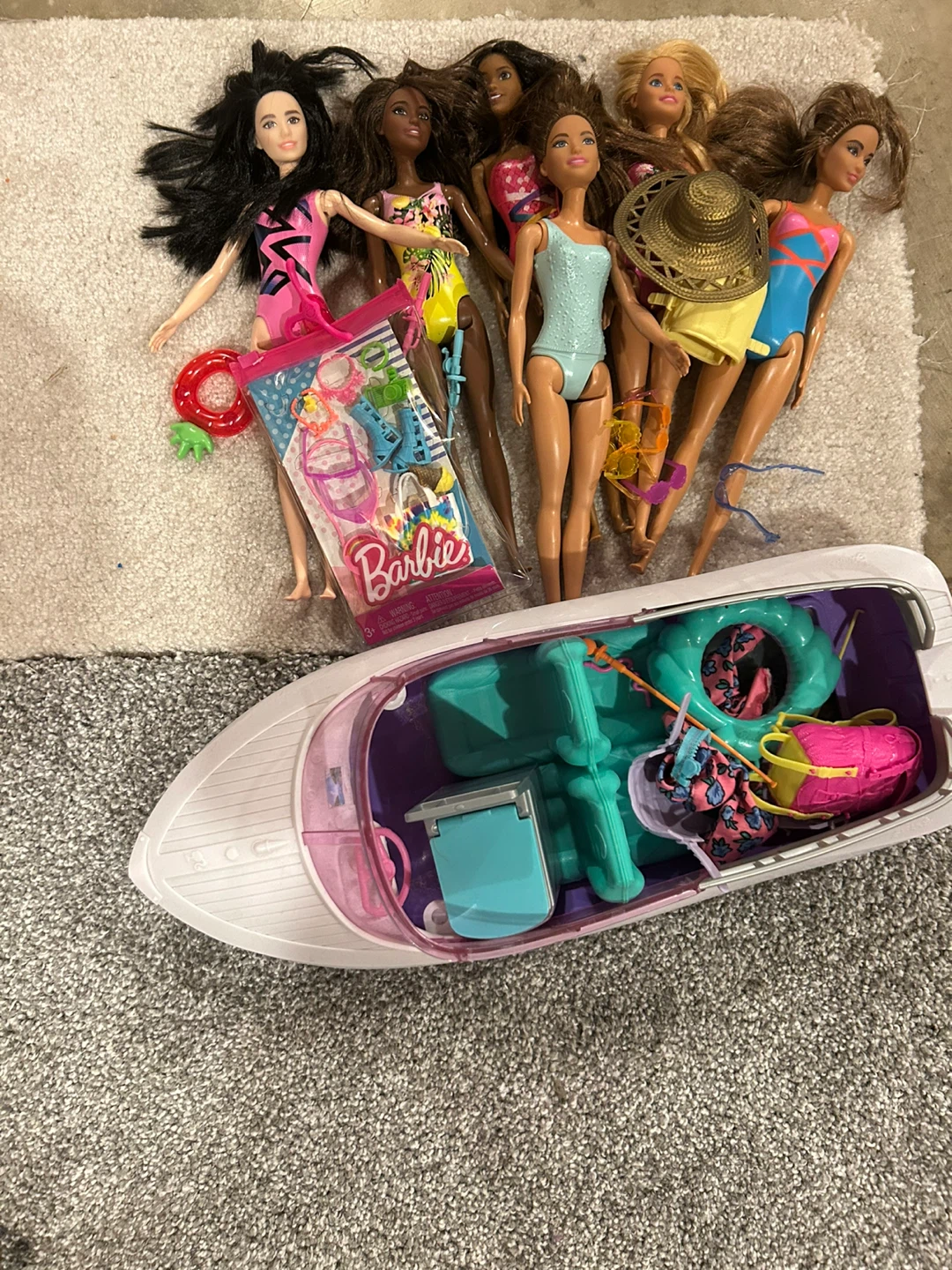 Barbie Dolls & Boat