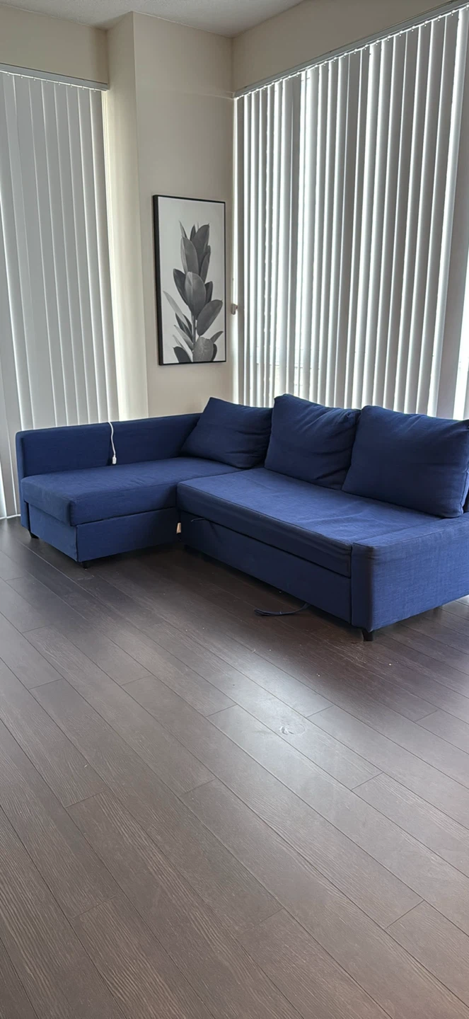 IKEA Friheten Sleeper Sofa - Navy Blue - photo 2