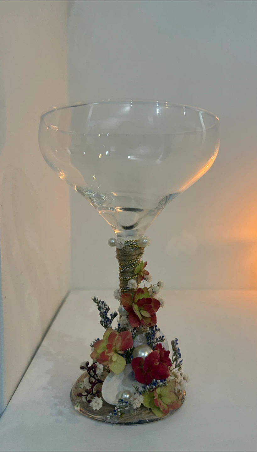 Decorated Champagne Coupe Glass - photo 2