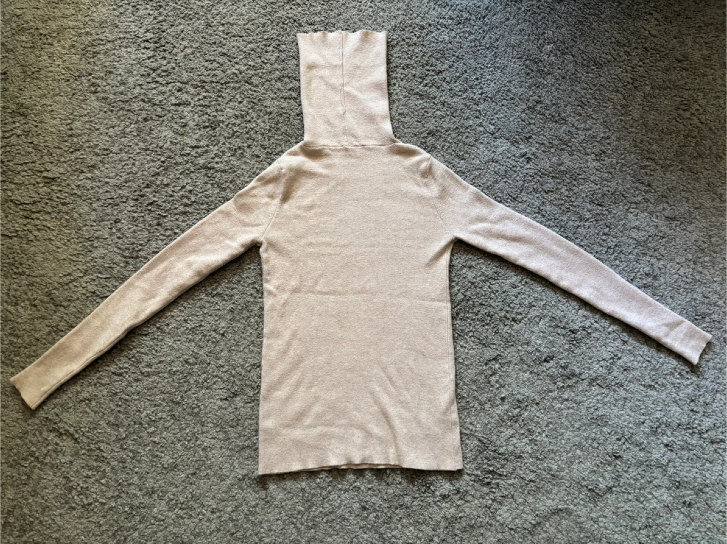 Beige Turtleneck Sweater - 0 - photo 2