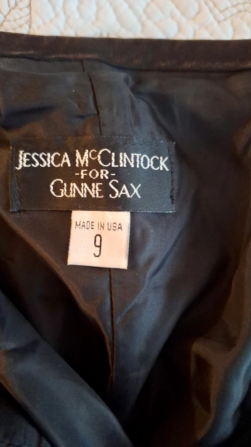 Jessica McClintock Gunne Sax Black Dress - Size 9 - photo 3