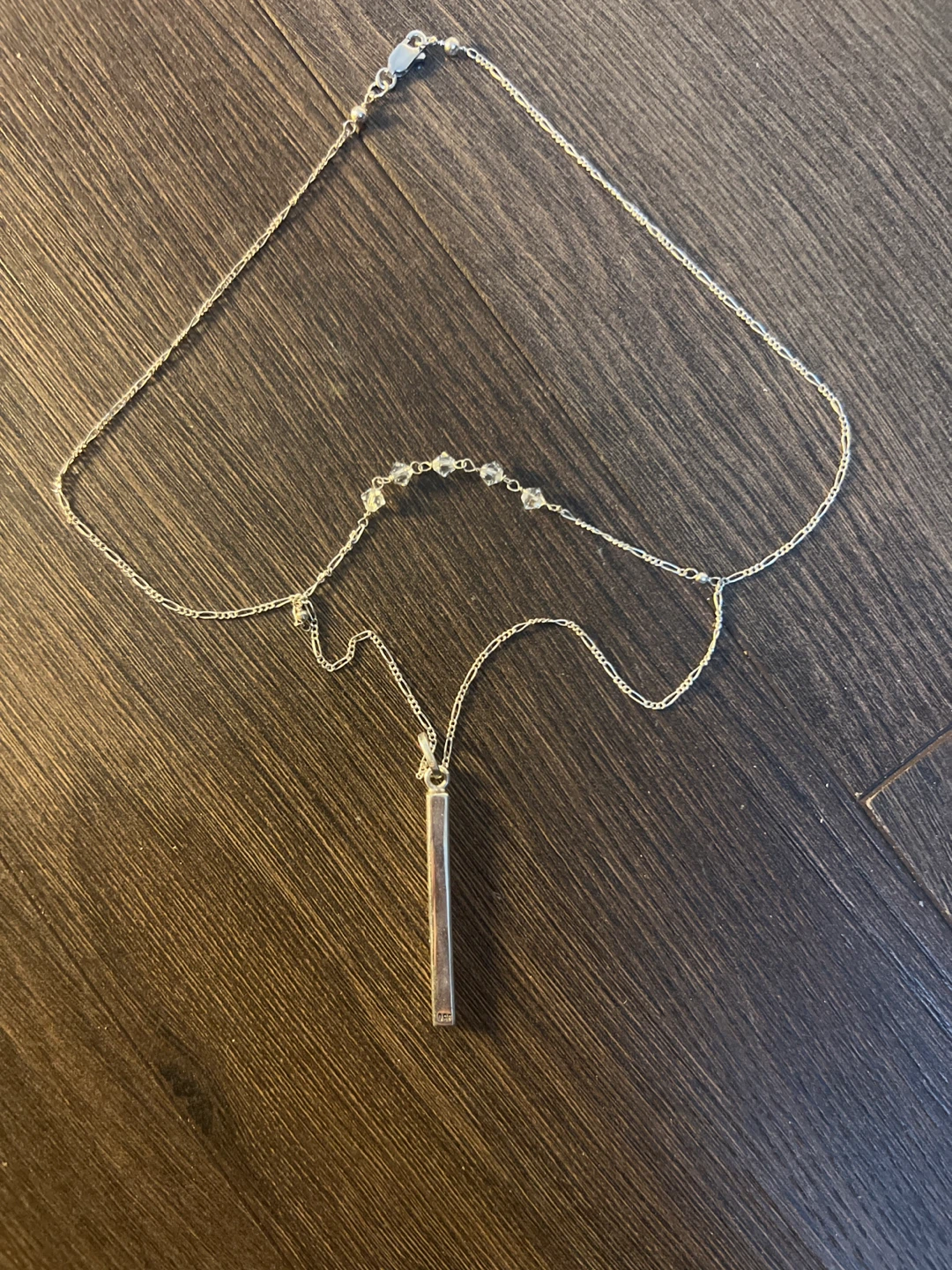Sterling Silver Bar Necklace950