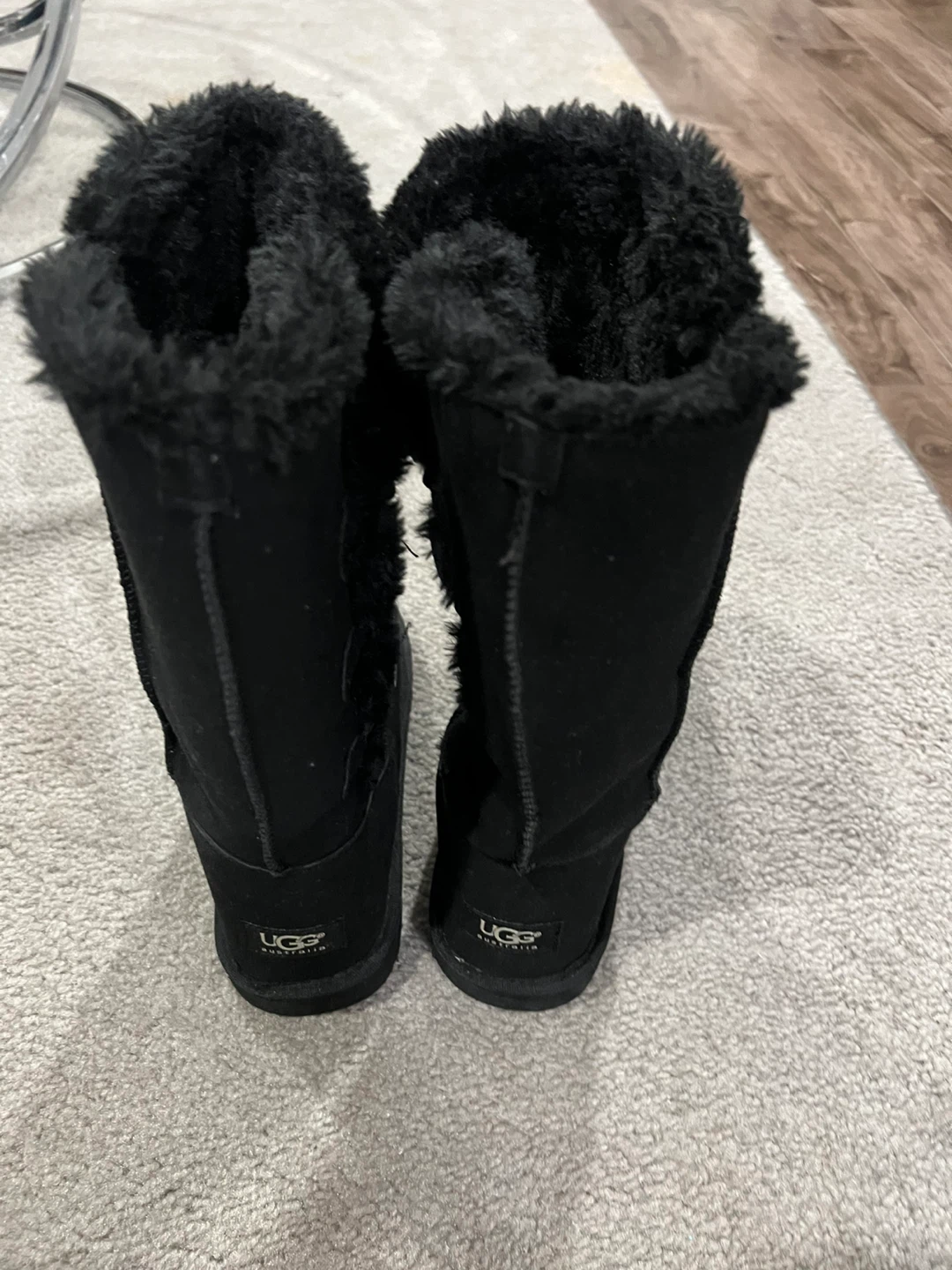 UGG Australia Classic Tall 1873 Black Boots - Size W6 - photo 3