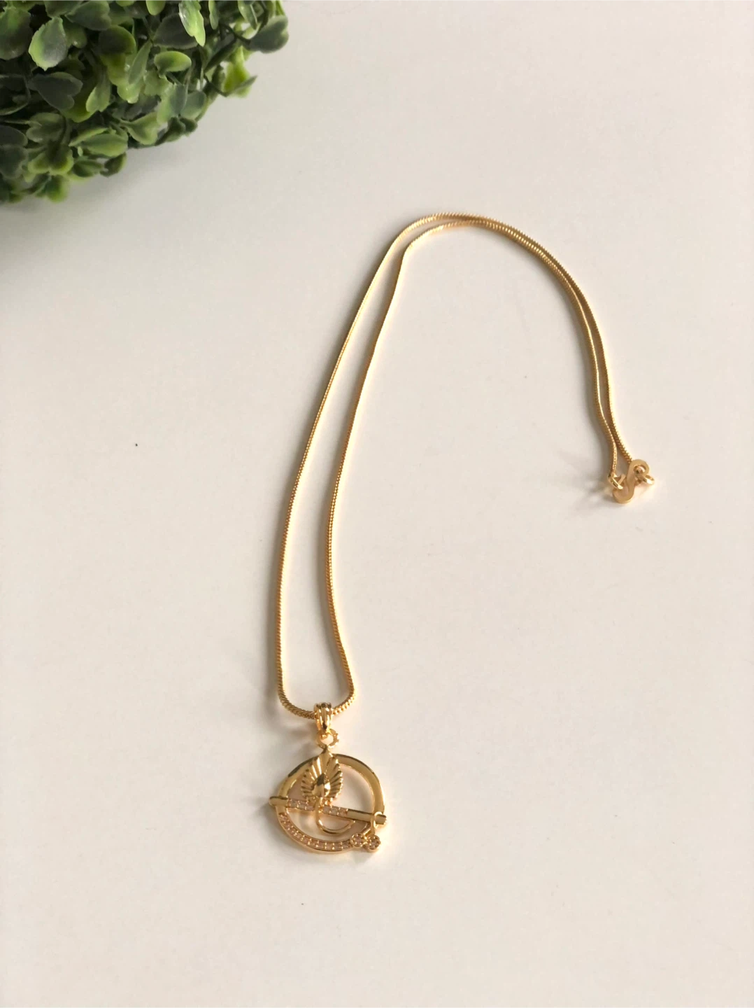 Gold-tone Necklace with Krishna Ji Pendant