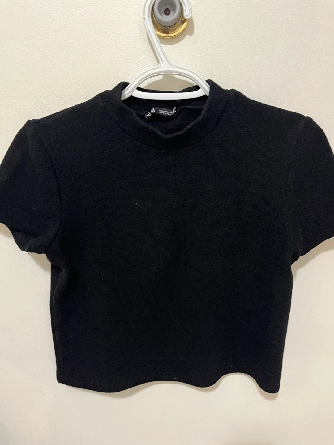 Zara Black Crop Top - Size Small - photo 5